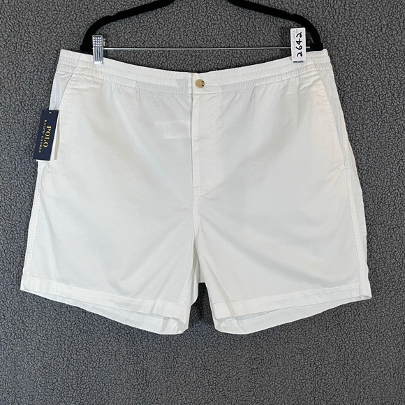 Polo Ralph Lauren Stretch Cotton Classic Fit Shorts - Men's Size XXL - White - Picture 1 of 10